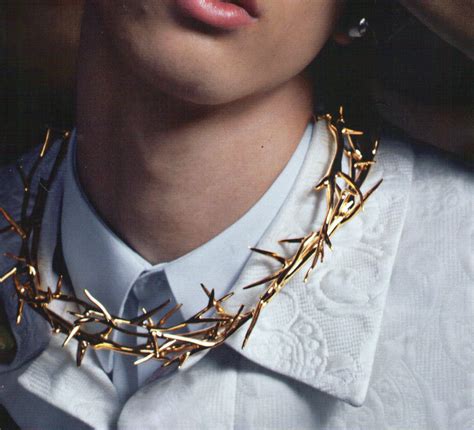 givenchy crystal drop necklace|Givenchy crown of thorns necklace.